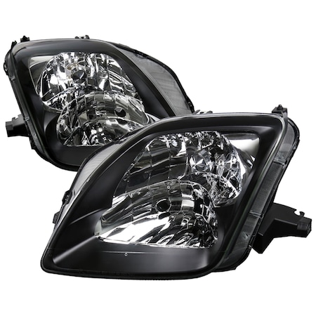 Spec-D Tuning 97-01 Honda Prelude Euro Headlights Black LH-PL97JM-ABM